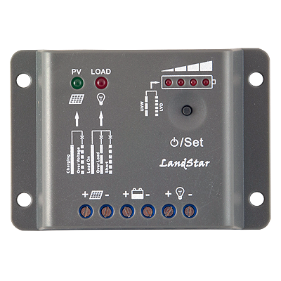 Фотоэлектрический контроллер заряда LandStar LS0512 (5А, 12V, PWM, индикатор уровня батареи)