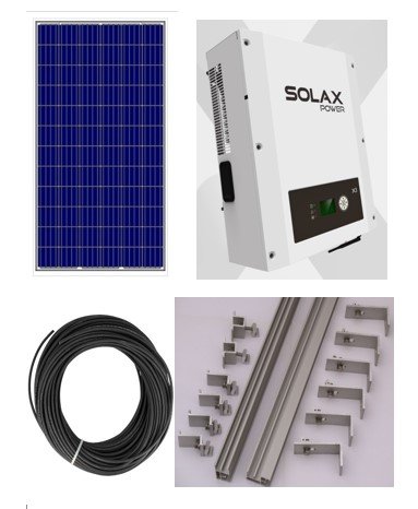 Солнечная электростанция 10 кВт. 2 вариант (сетевая)