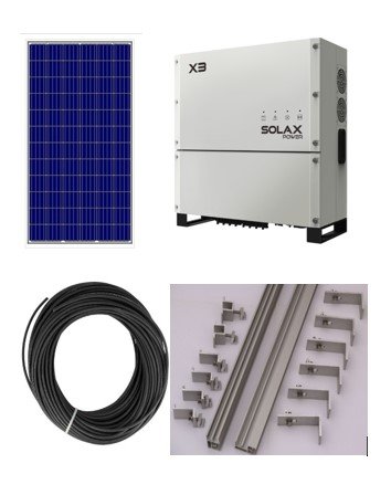 Сетевая солнечная электростанция 30 кВт.