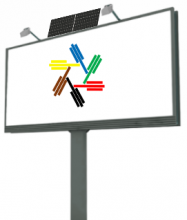 Автономне освітлення для білборда